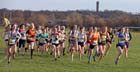 The start of the under-17 and under-20 women North Eastern Cross Country, Champs., Temple Park, South Shields. Photo: David T. Hewitson/Sports for All Pics